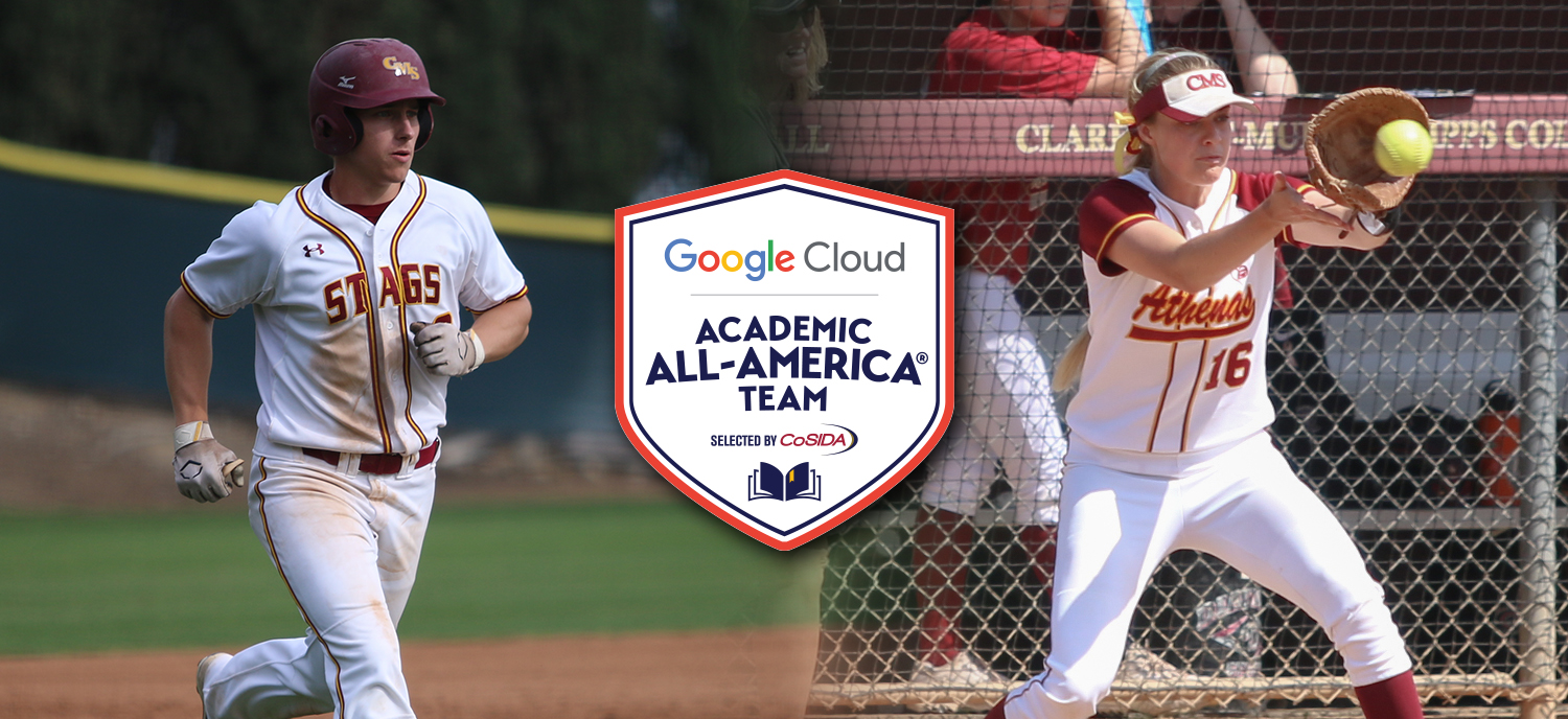 CJ Novogradac (L) and Briana Halle (R) were both named Academic All-Americans on Tuesday.