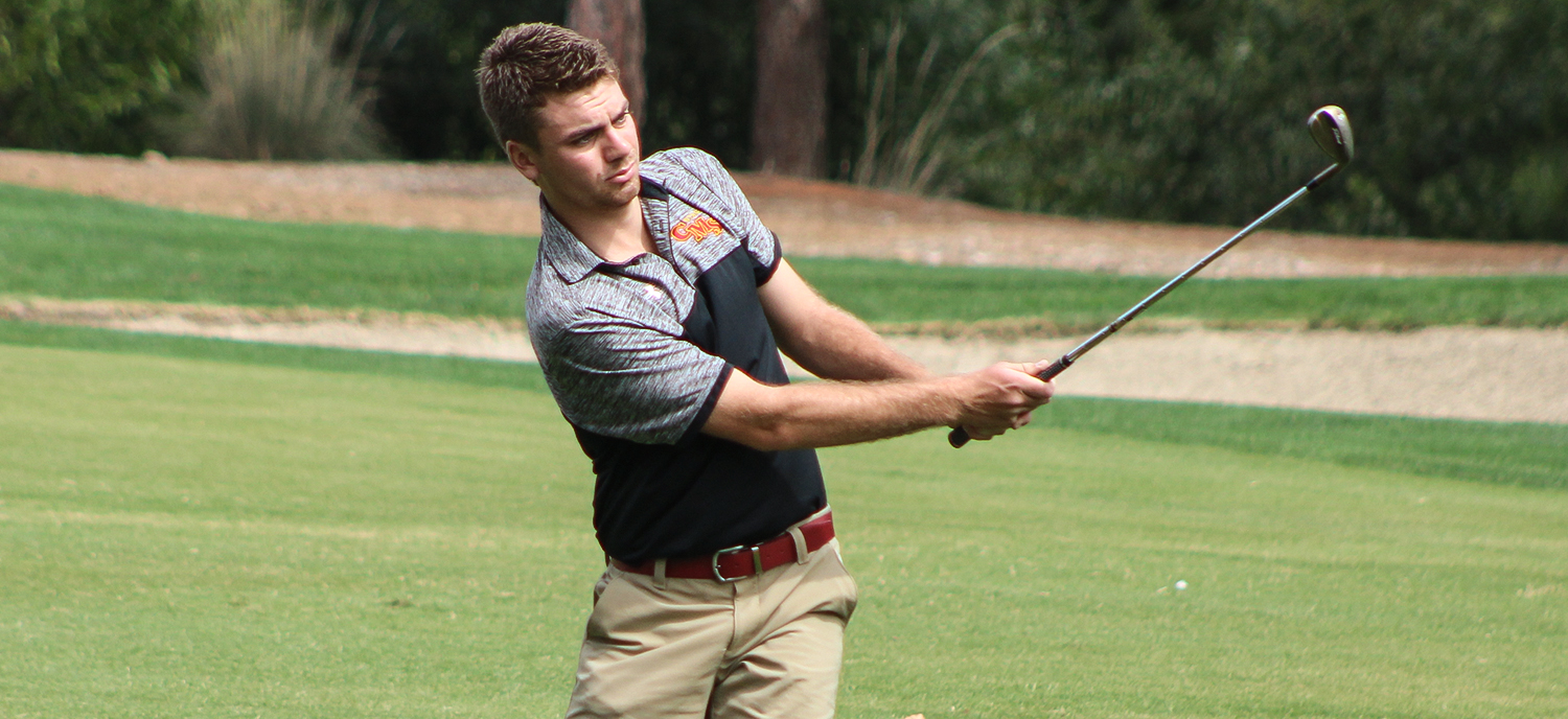 Austin Long carded four birdies an led the Stags with a two-over, 72 on Friday. (photo credit: Alisha Alexander)