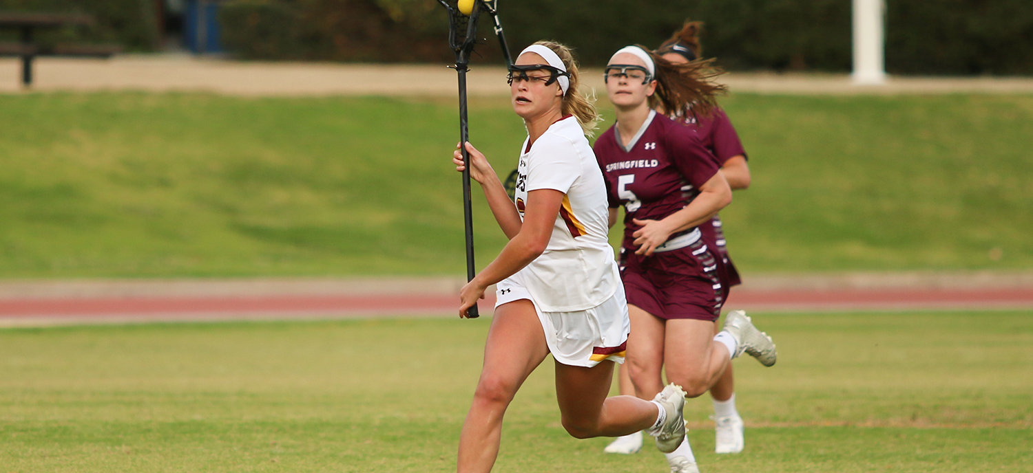 Emily Cohen was one of five players to score multiple goals in a 14-9 victory for CMS over Colorado College. (photo credit: Alisha Alexander)