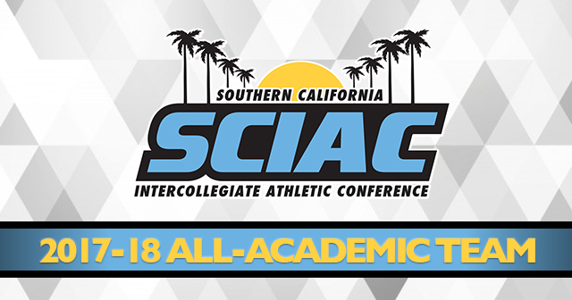 270 Stags and Athenas are on the 2017-18 SCIAC All-Academic Team.