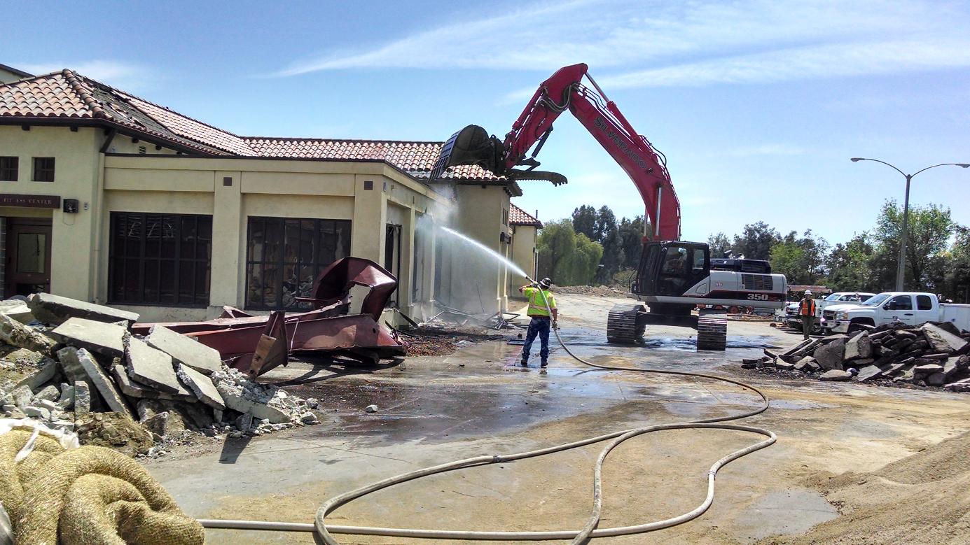 Watch the demolition of Ducey Gym live