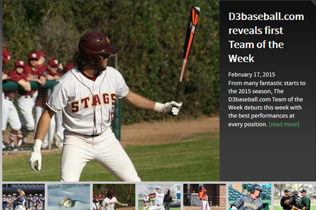 Smith named to first D3baseball.com Team of the Week in 2015