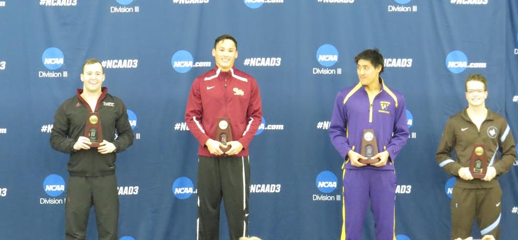 Williams wins national championship in 100 backstroke; Stags in ninth