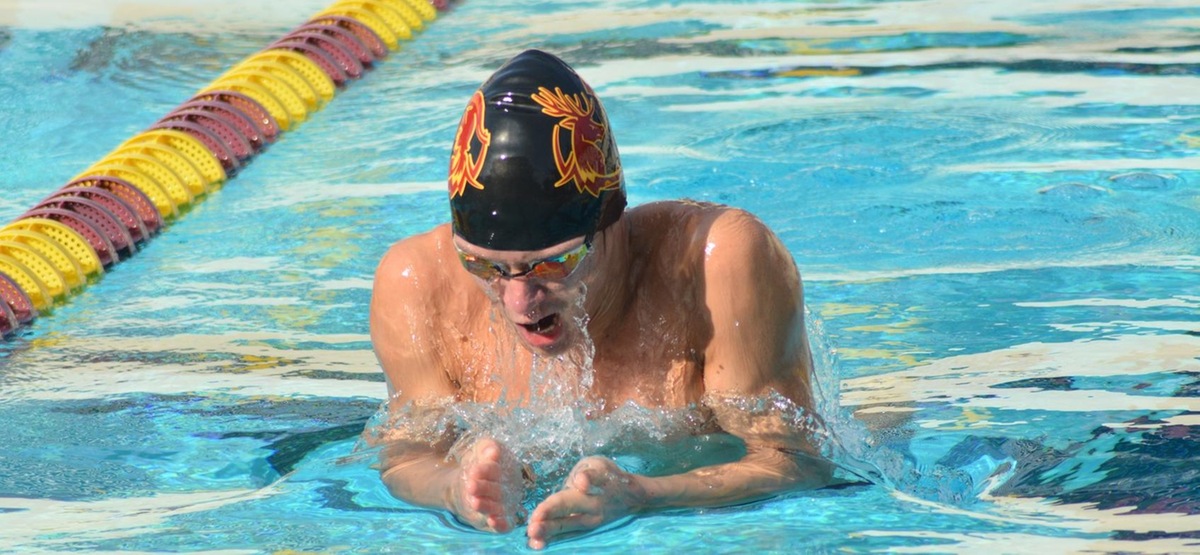 Junior Henry Limm earned the highest individual finish for the Stags on Sunday, coming in second in the 200 breast.