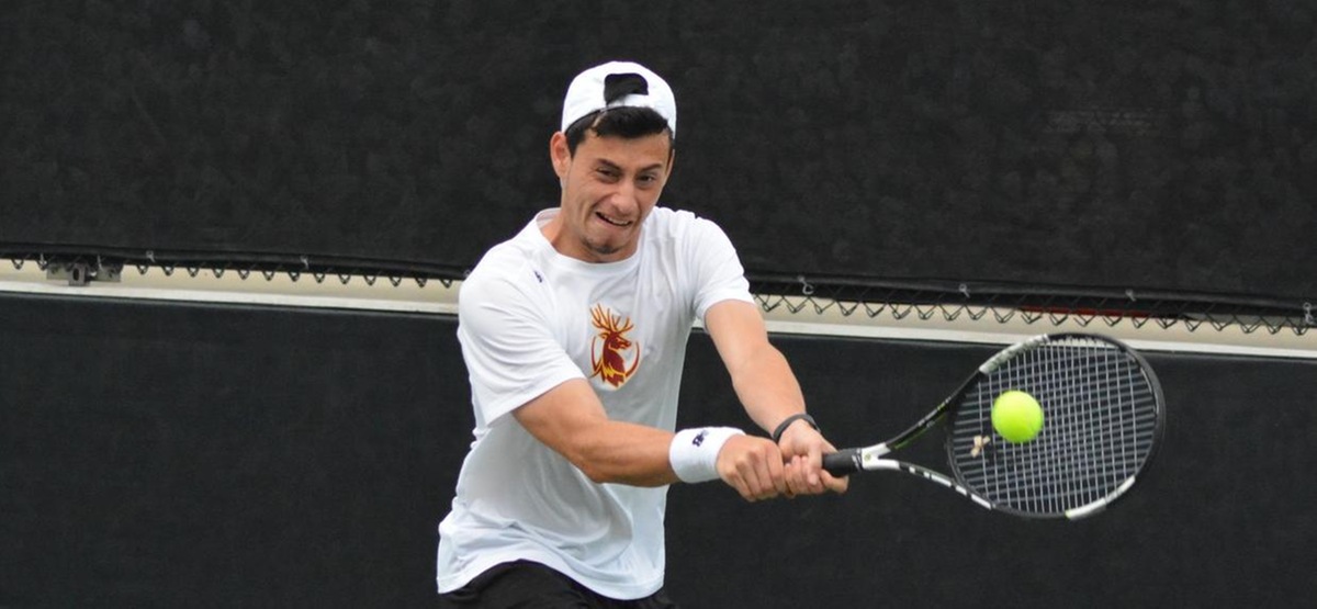 Senior Alfred Simental earned ITA Scholar-Athlete honors in his final season with the Stags