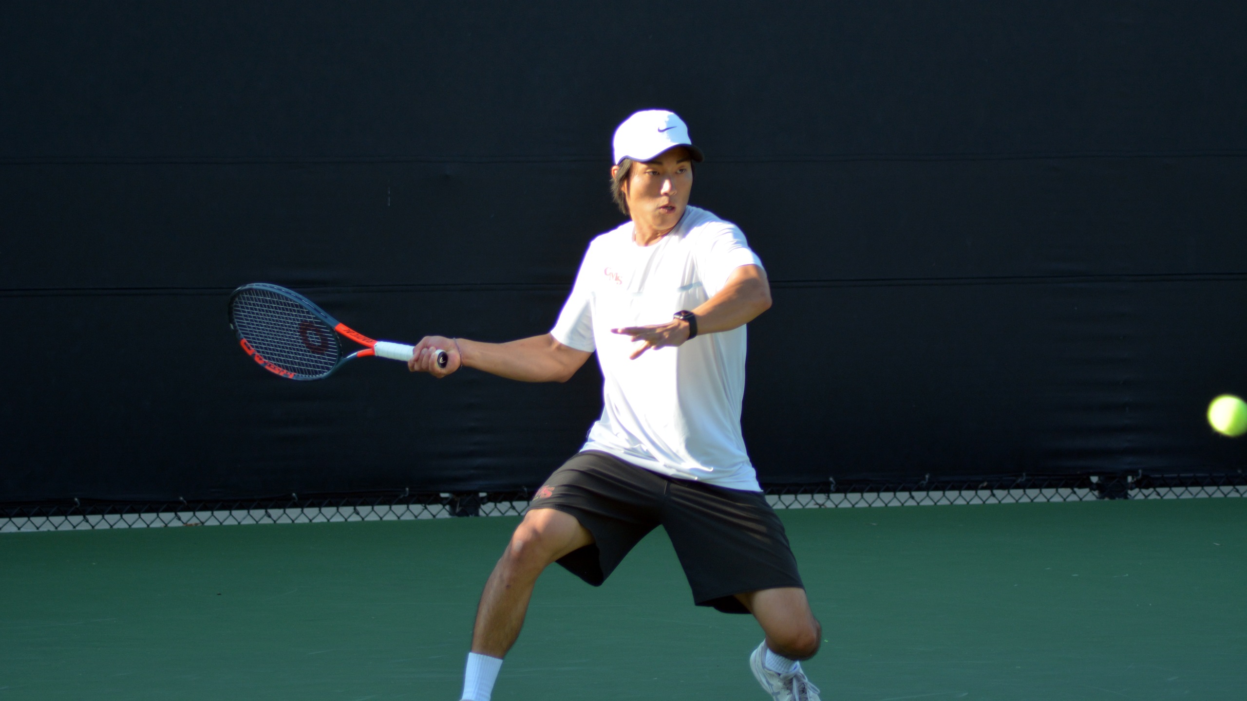 Robert Liu was one of several Stags to win twice in singles and once in doubles