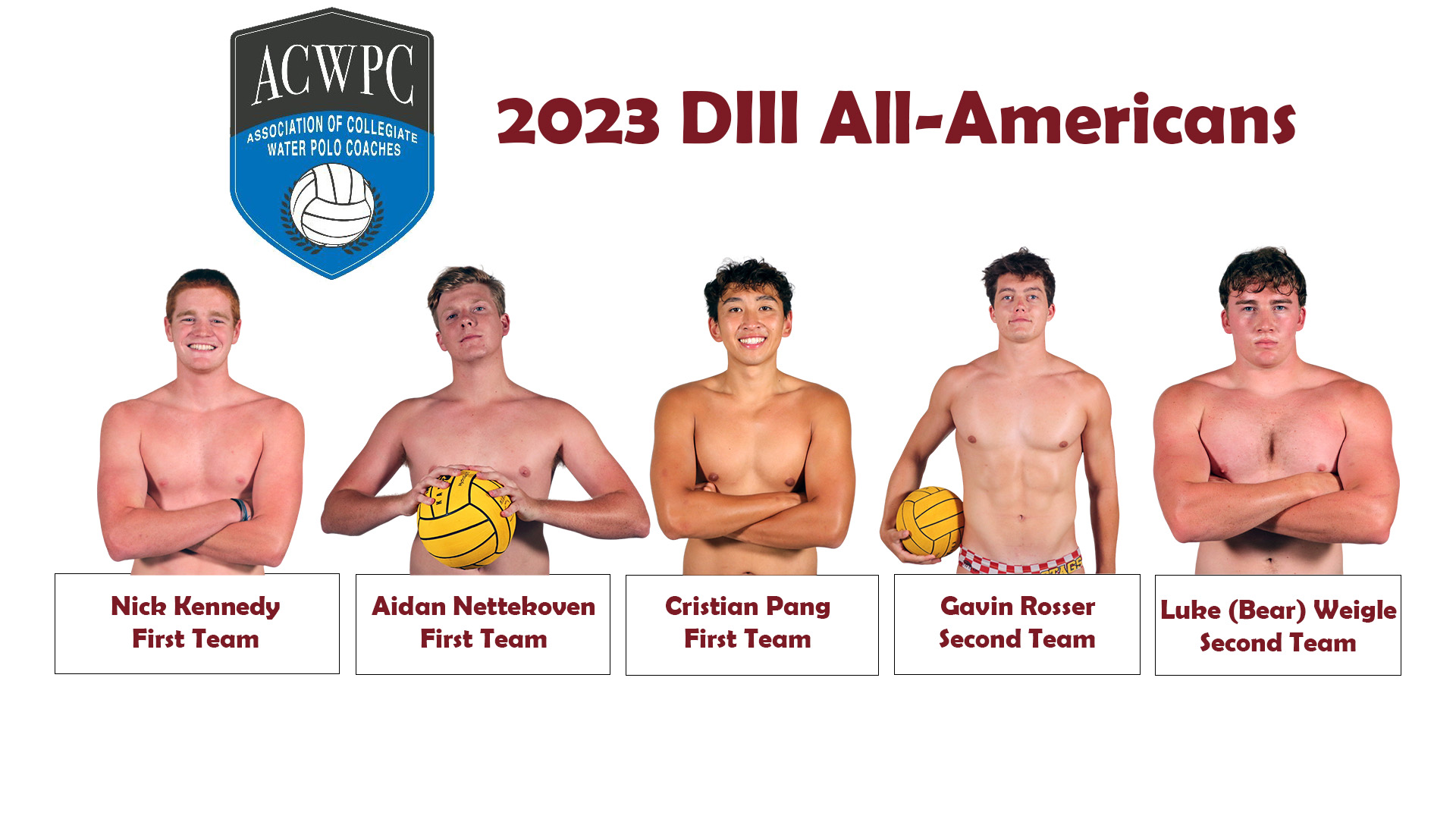 posed shots of the CMS All-Americans
