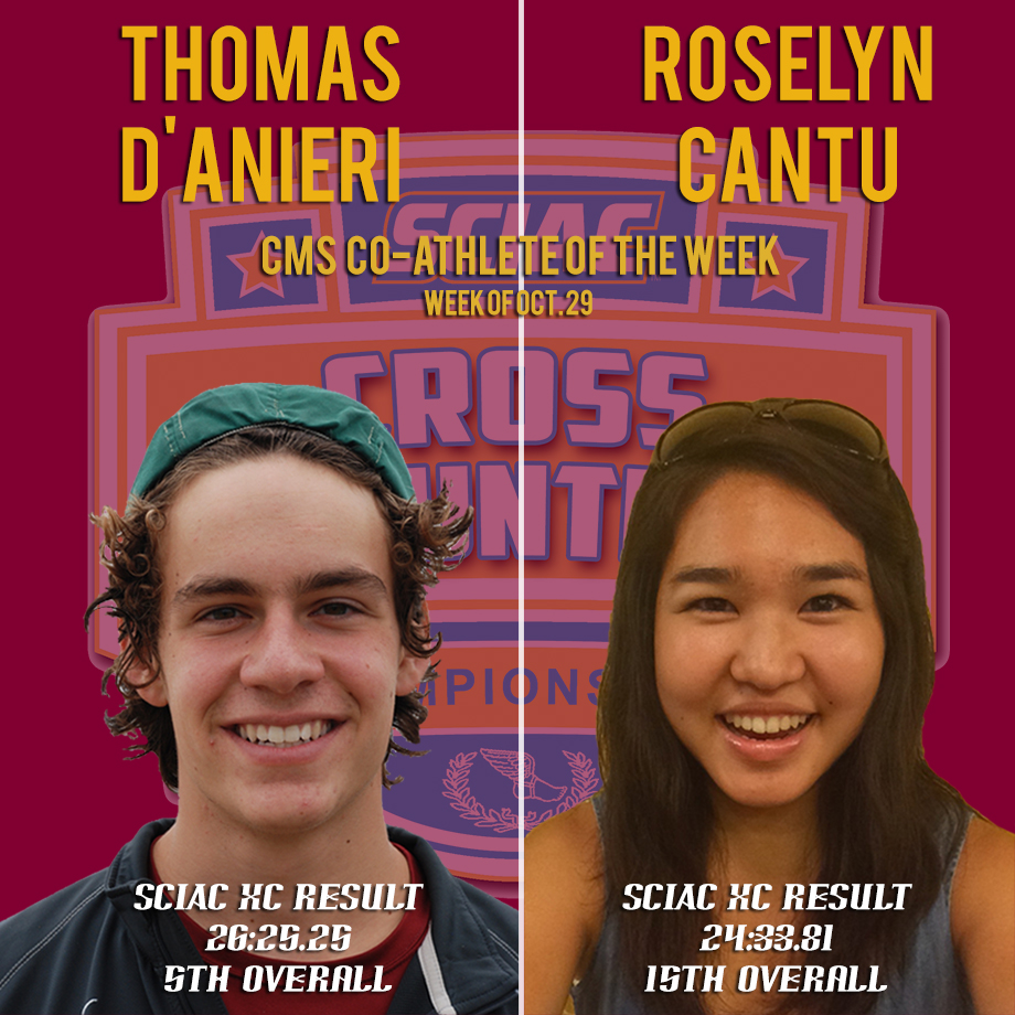 Thomas D'Anieri and Roselyn Cantu - Cross Country