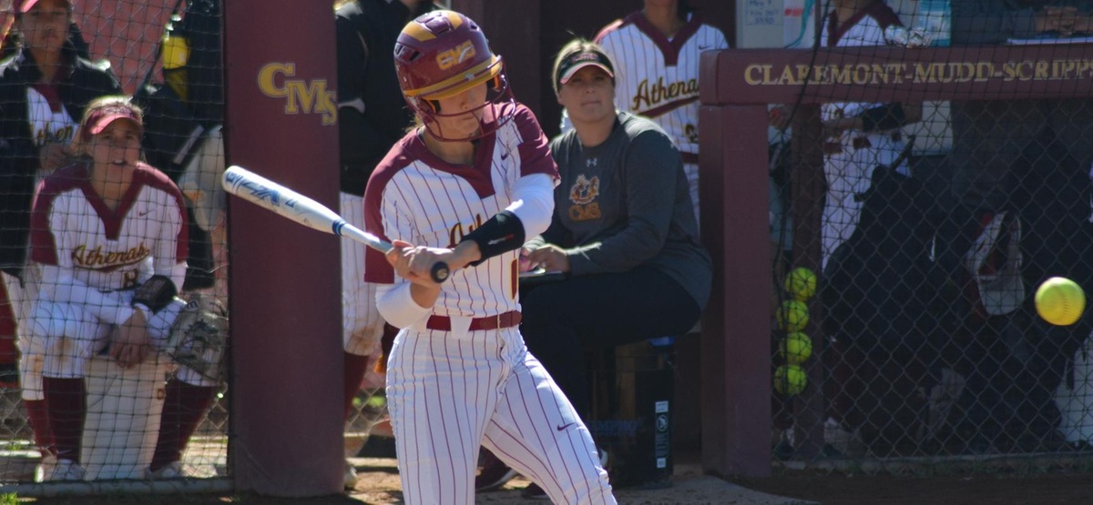 Sophomore Megan Perron had four RBI in the first game of a doubleheader sweep for CMS