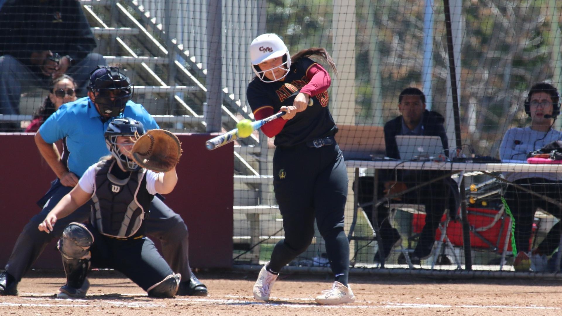 Madison Gonzalez was 3-for-6 in the doubleheader (photo by Eva Fernandez)