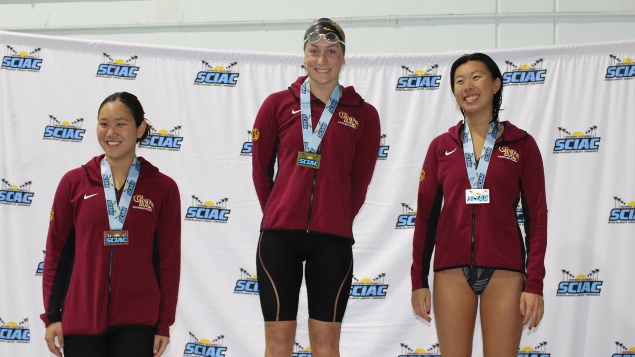 Mayfield (middle), Yao (right) and Byun (left) swept the 200 IM podium