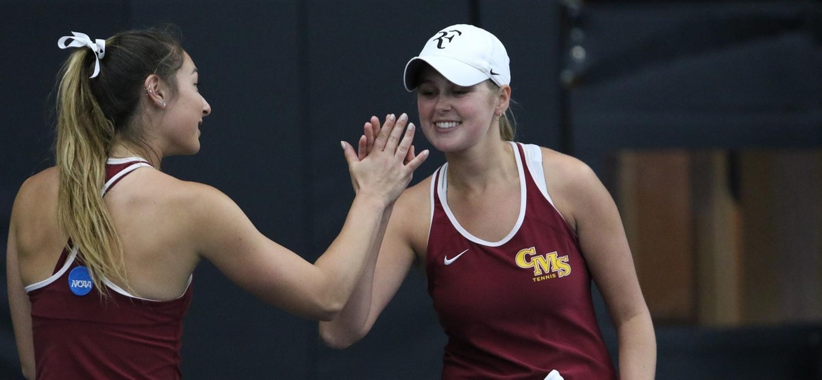 Catherine Allen (left) and Caroline Cox were together for the first time since their NCAA title last spring