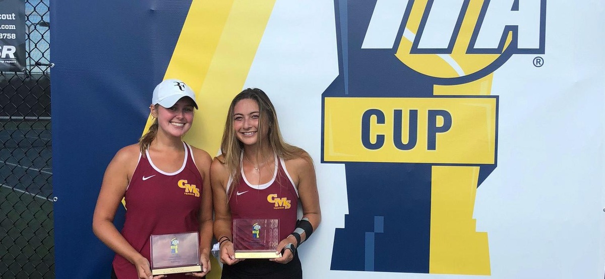 CMS Women's Tennis Doubles Team Ranked No. 1 in Nation by ITA