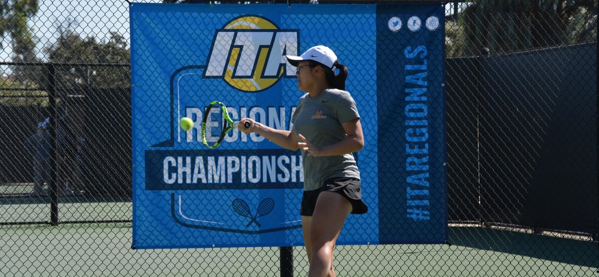 Justine Leong earned both singles and doubles championships at her first ITA event