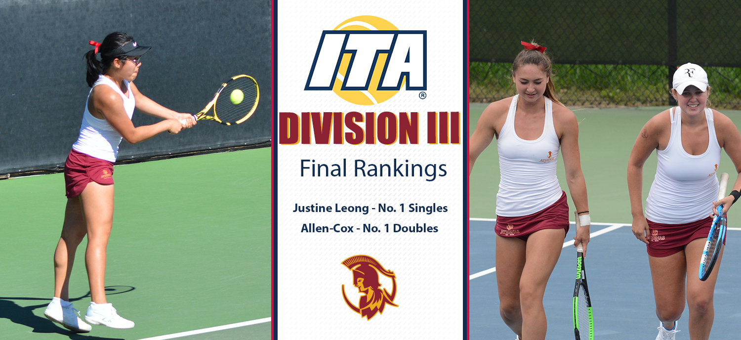 Justine Leong (left) and Catherine Allen/Caroline Cox (right) ended the year ranked No. 1. 