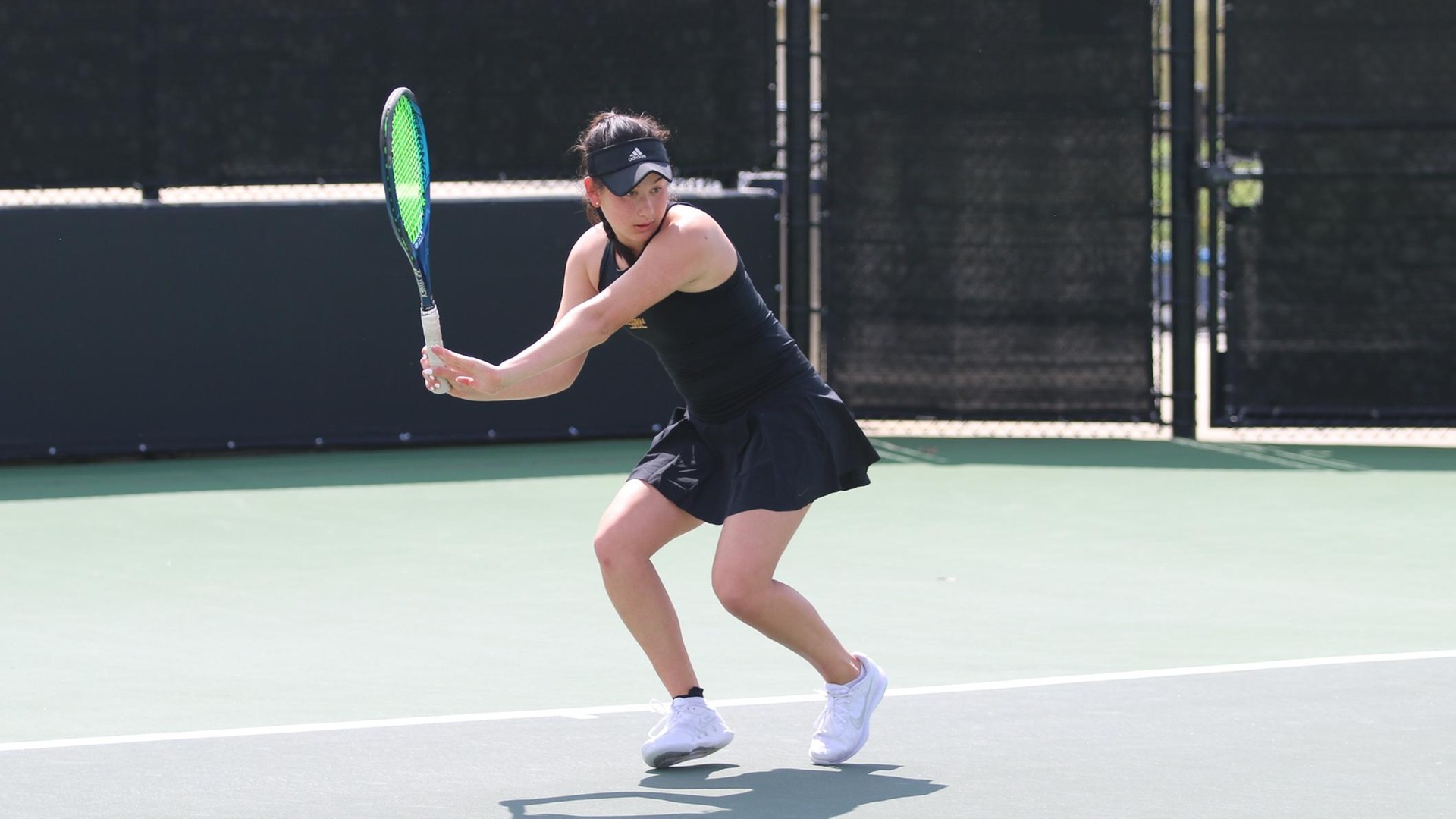 Lindsay Eisenman was dominant in both her singles wins.