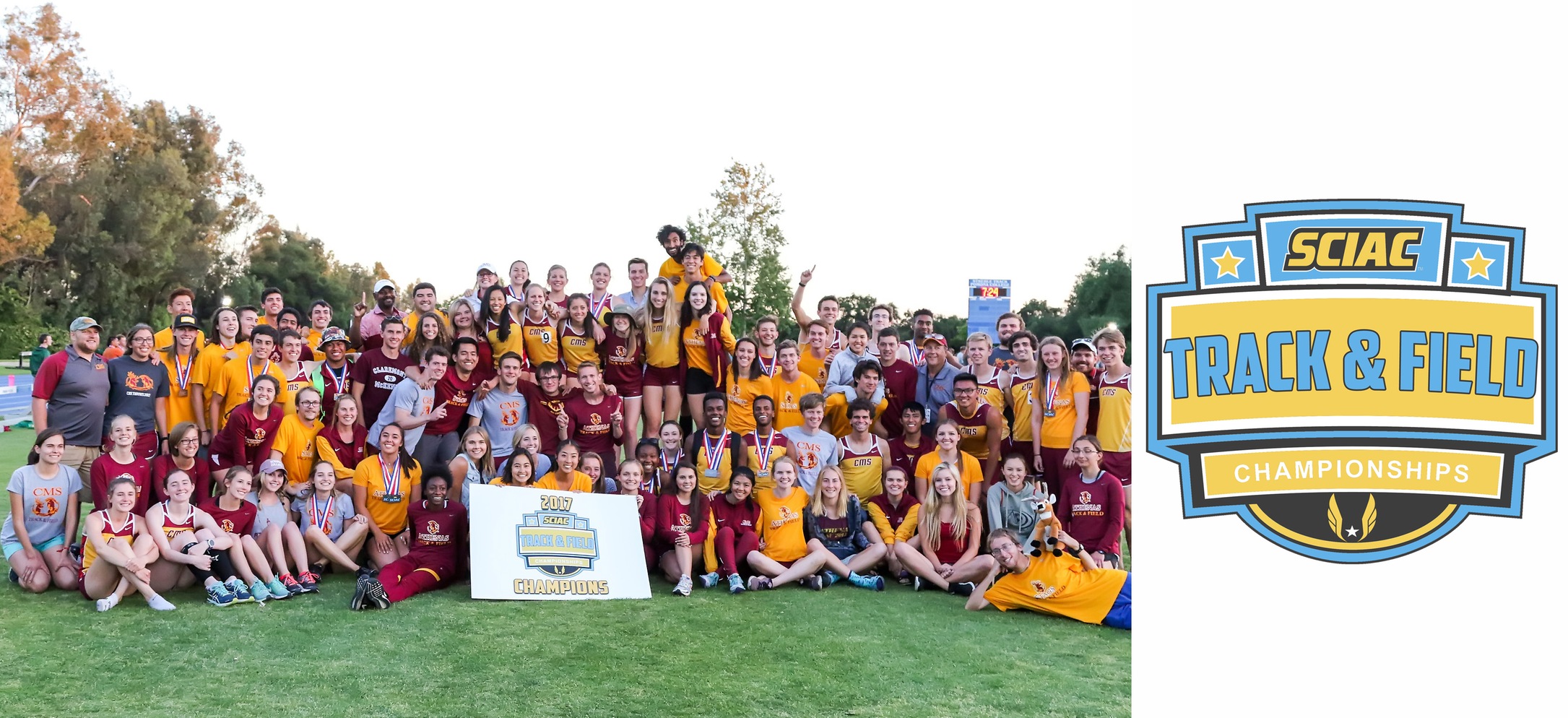 CMS sweeps track & field SCIAC Championships