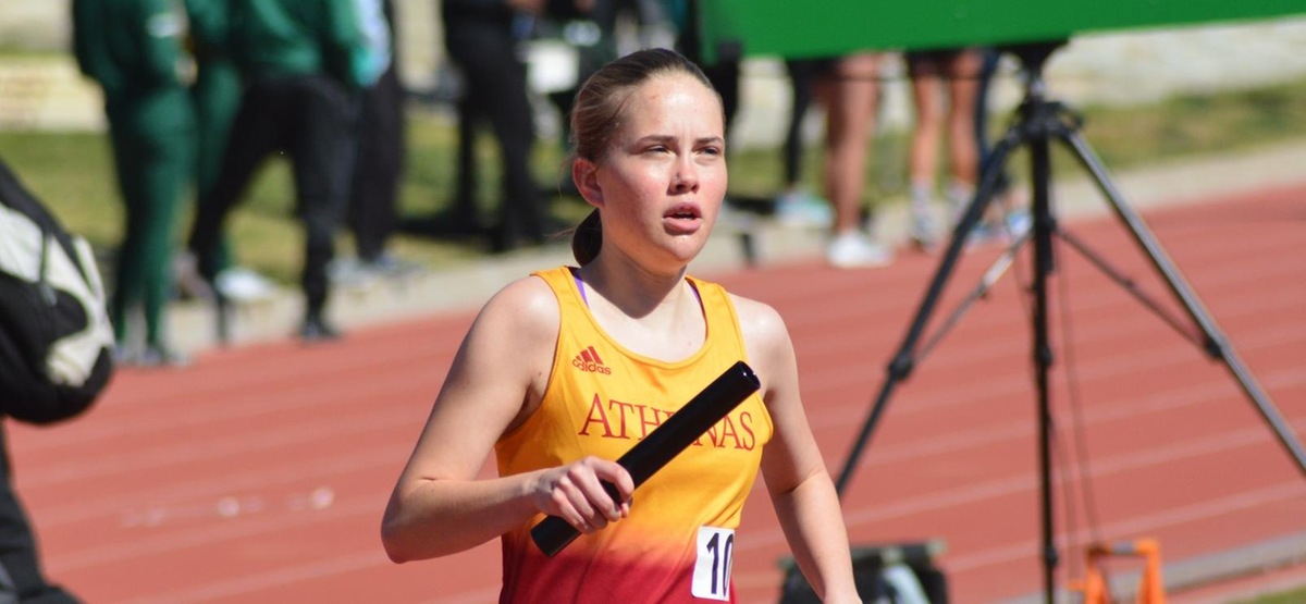 Dulcie Jones was second in the 3000 meters for the Athenas