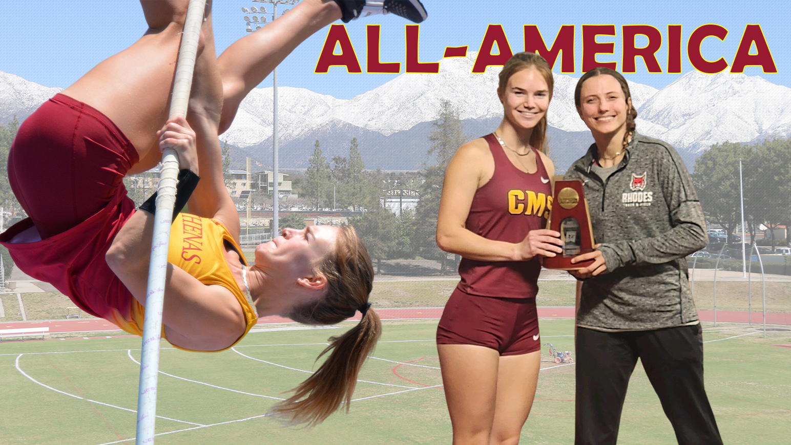 Brooke Simon earned All-America honors in the pole vault for the third time