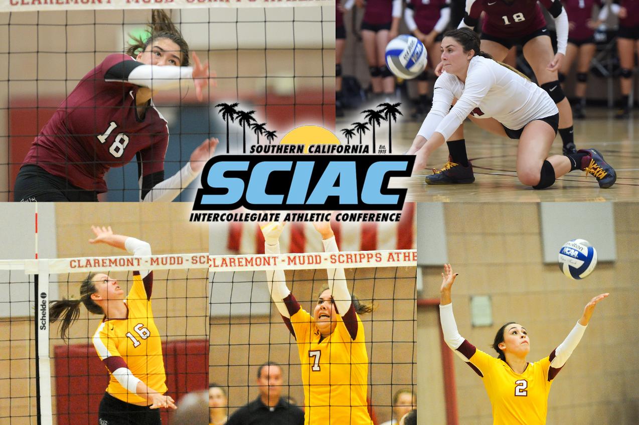 Five Athenas earn All-SCIAC volleyball honors