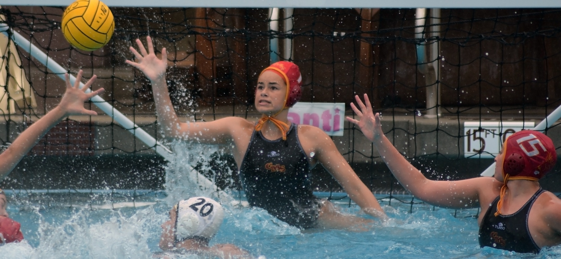 Jessica Salaz had eight saves and five steals to help CMS to a 7-6 road win over Redlands