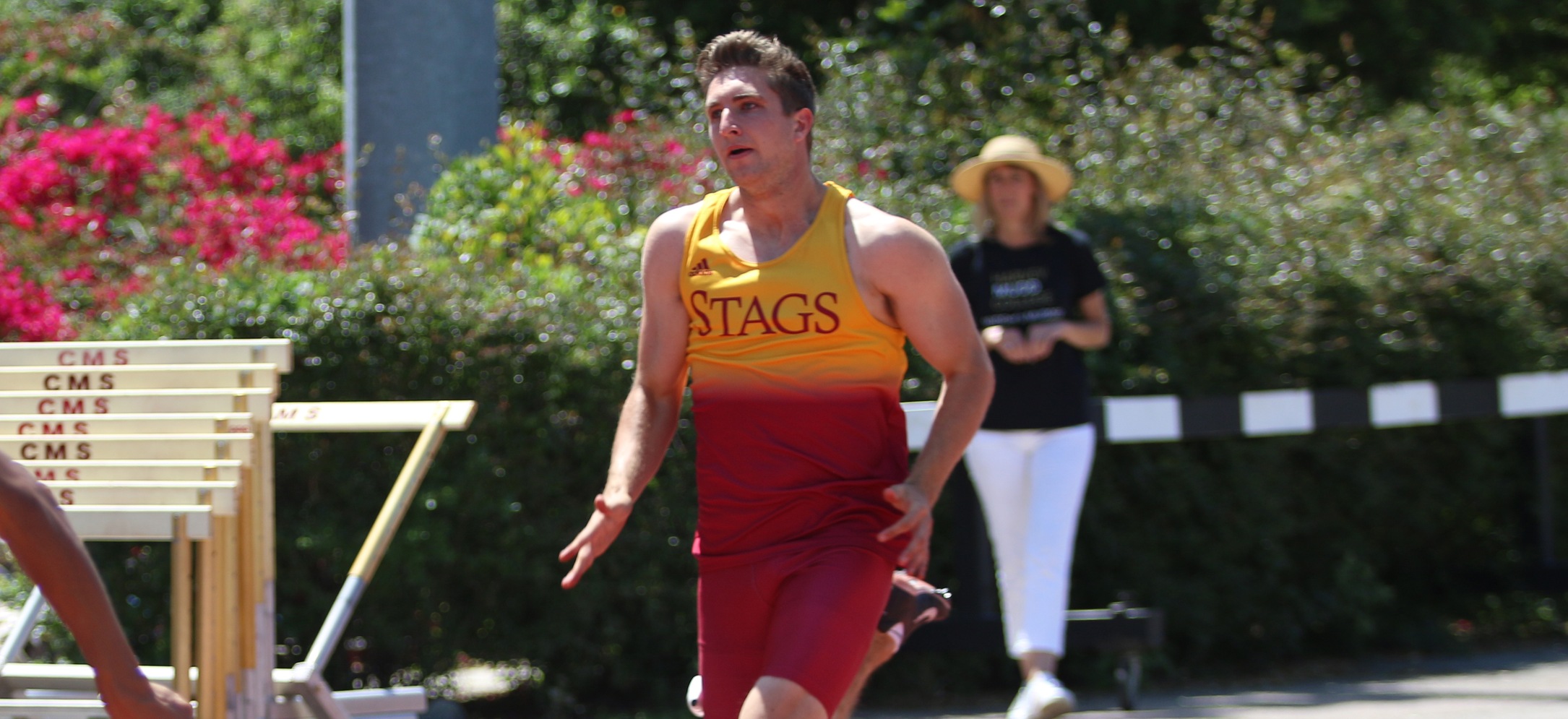 Connor Schulz (CMC) placed fifth in the decathlon. (photo credit: Alisha Alexander)