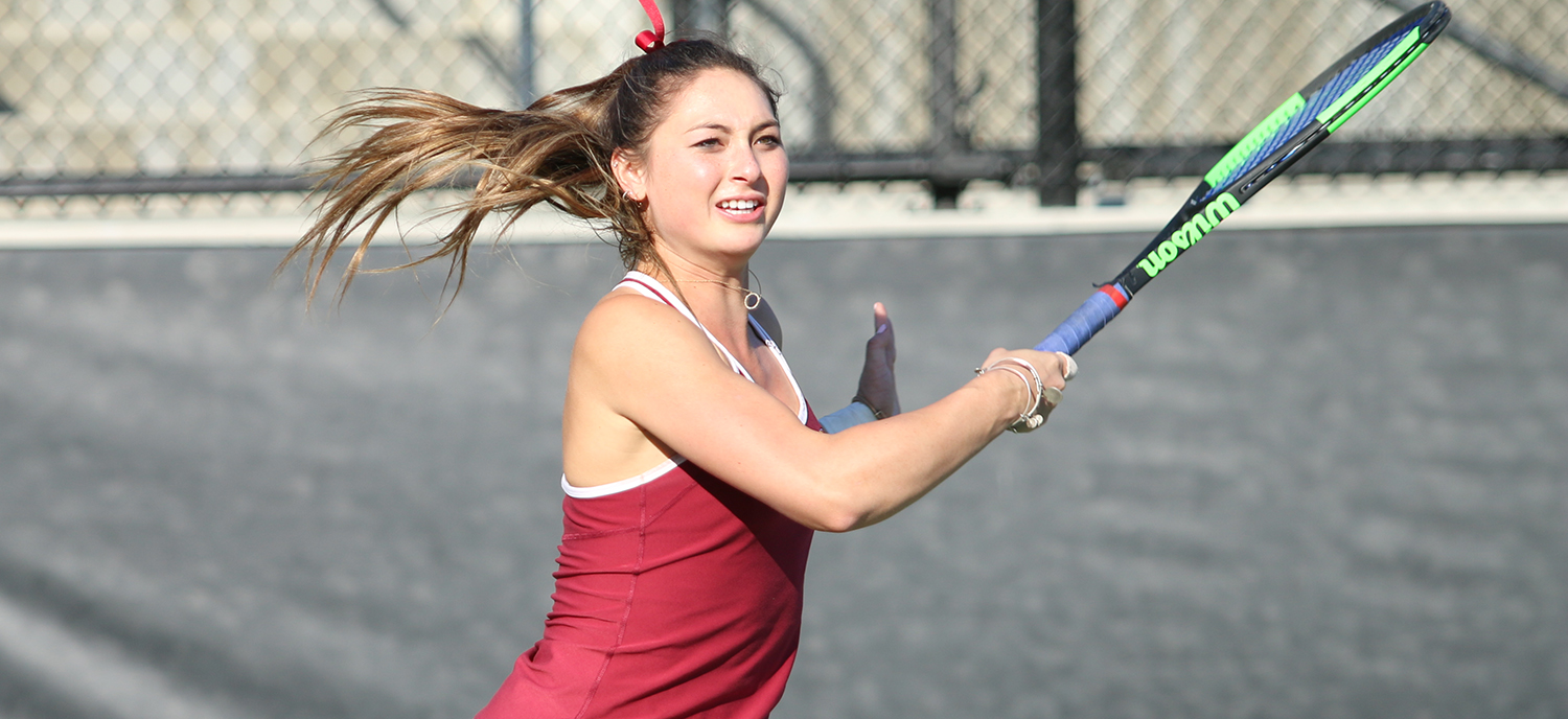 Catherine Allen's victory at #2 singles clinched Friday's match against Southwestern.