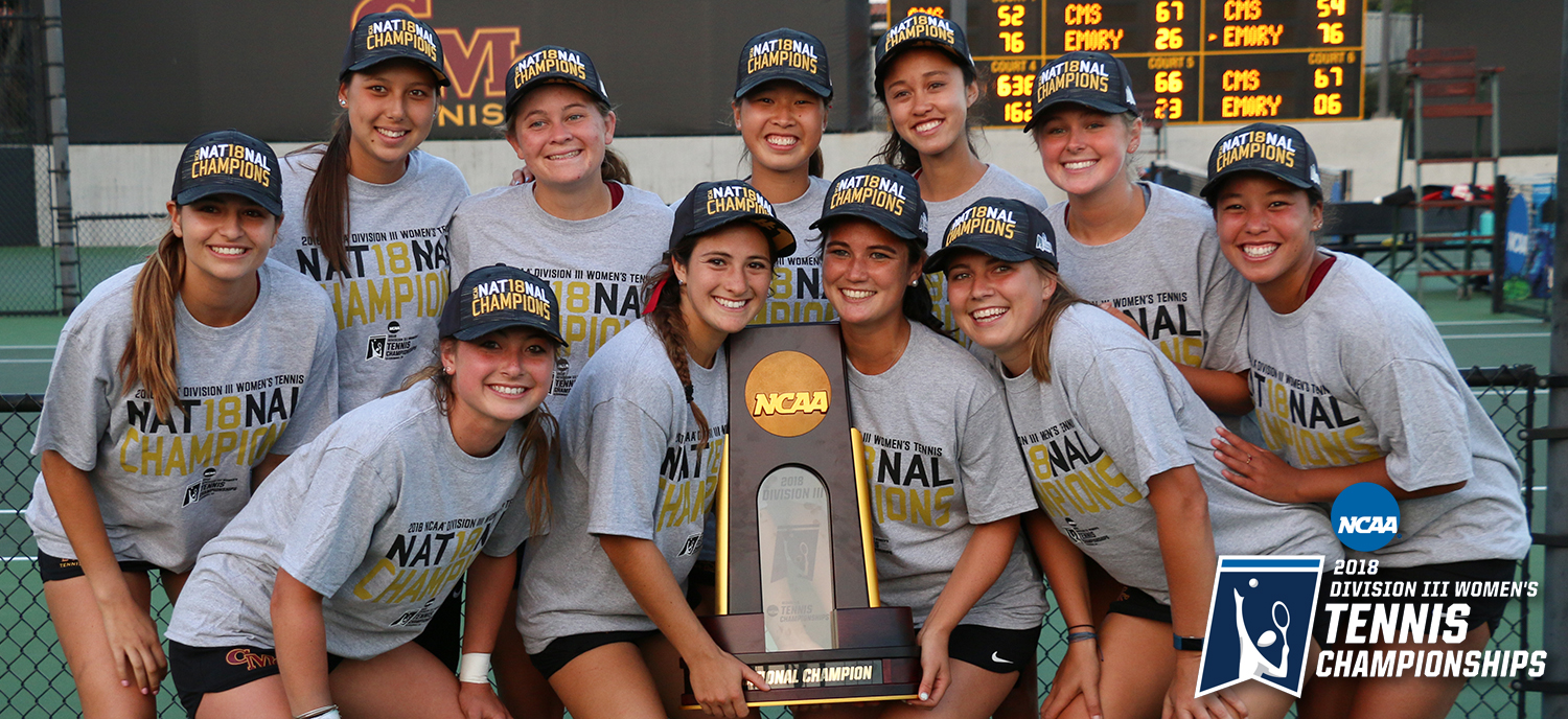 The Athenas celebrate after winning the program's first National Championship in program history. (photo credit: Alisha Alexander)