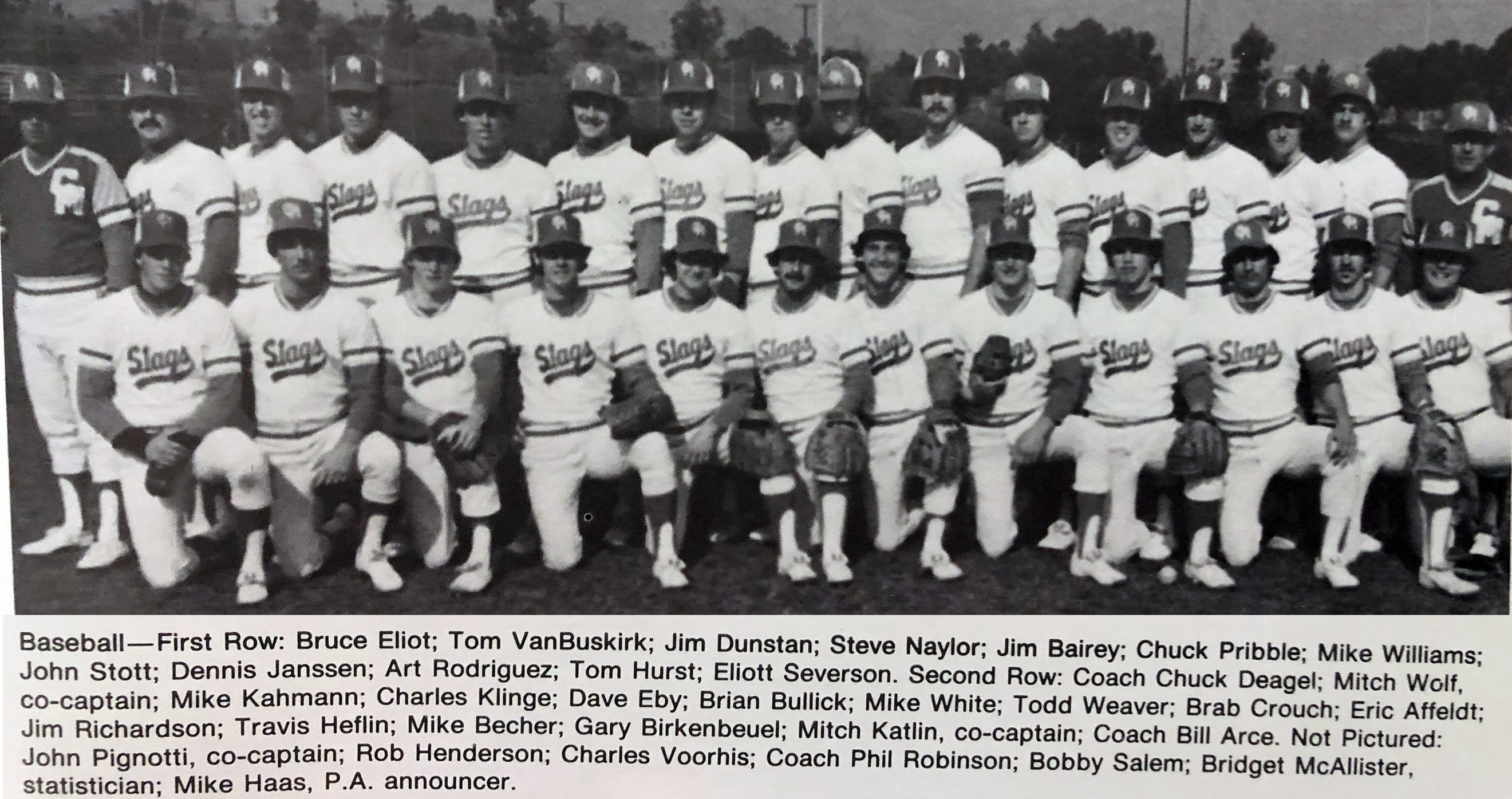 Team photo of the 1979 baseball team