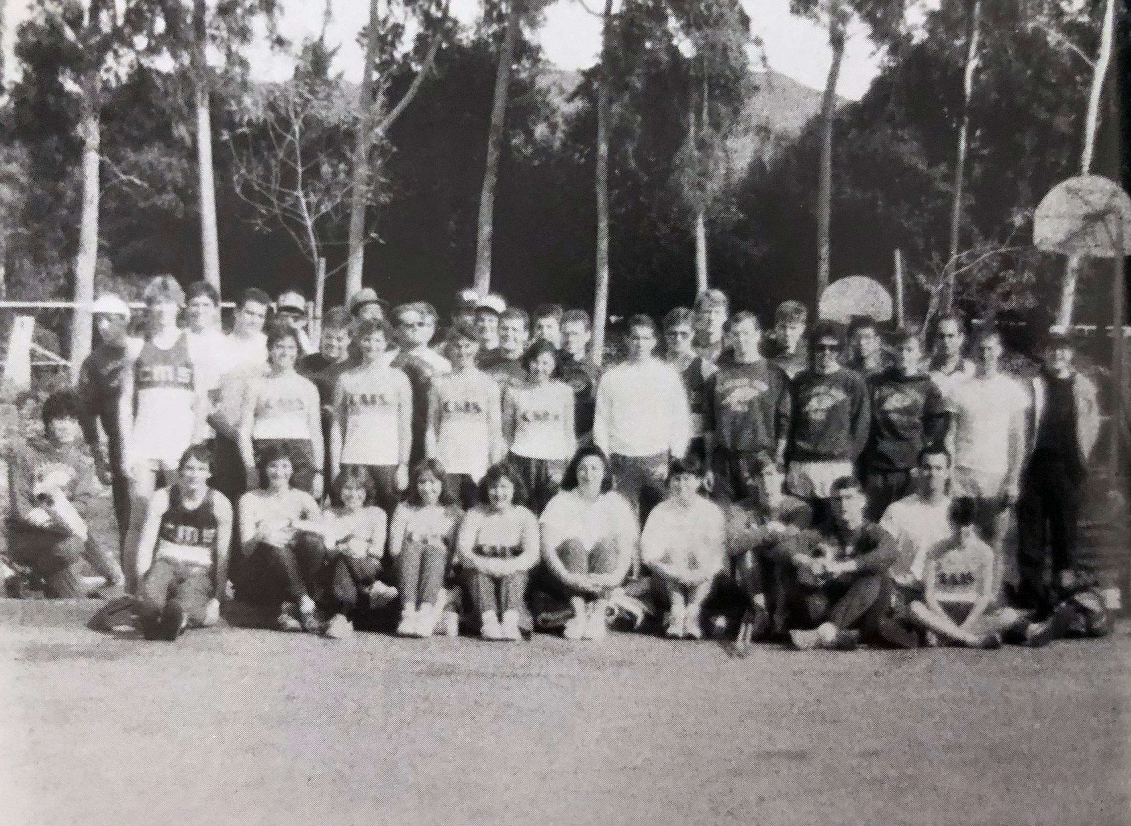 1986 Track and Field team photo