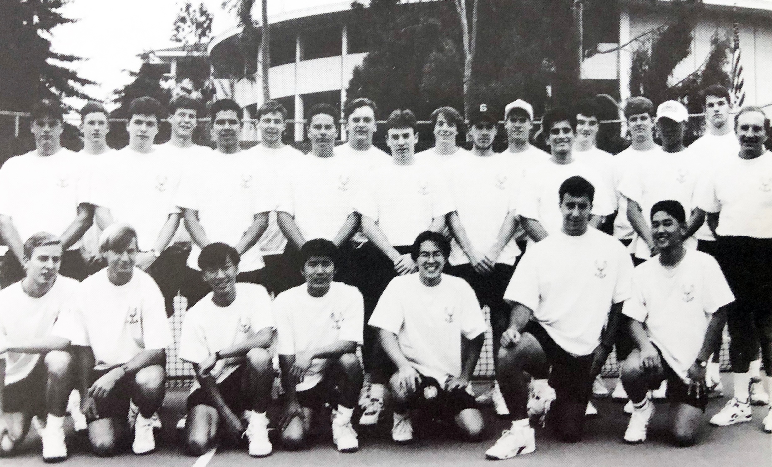 1993 men's tennis team photo