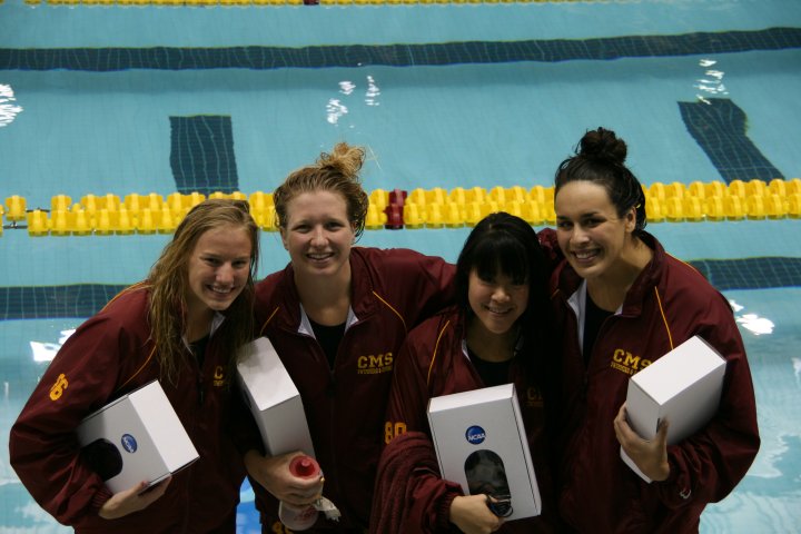 CMS medley relay team, which finished second