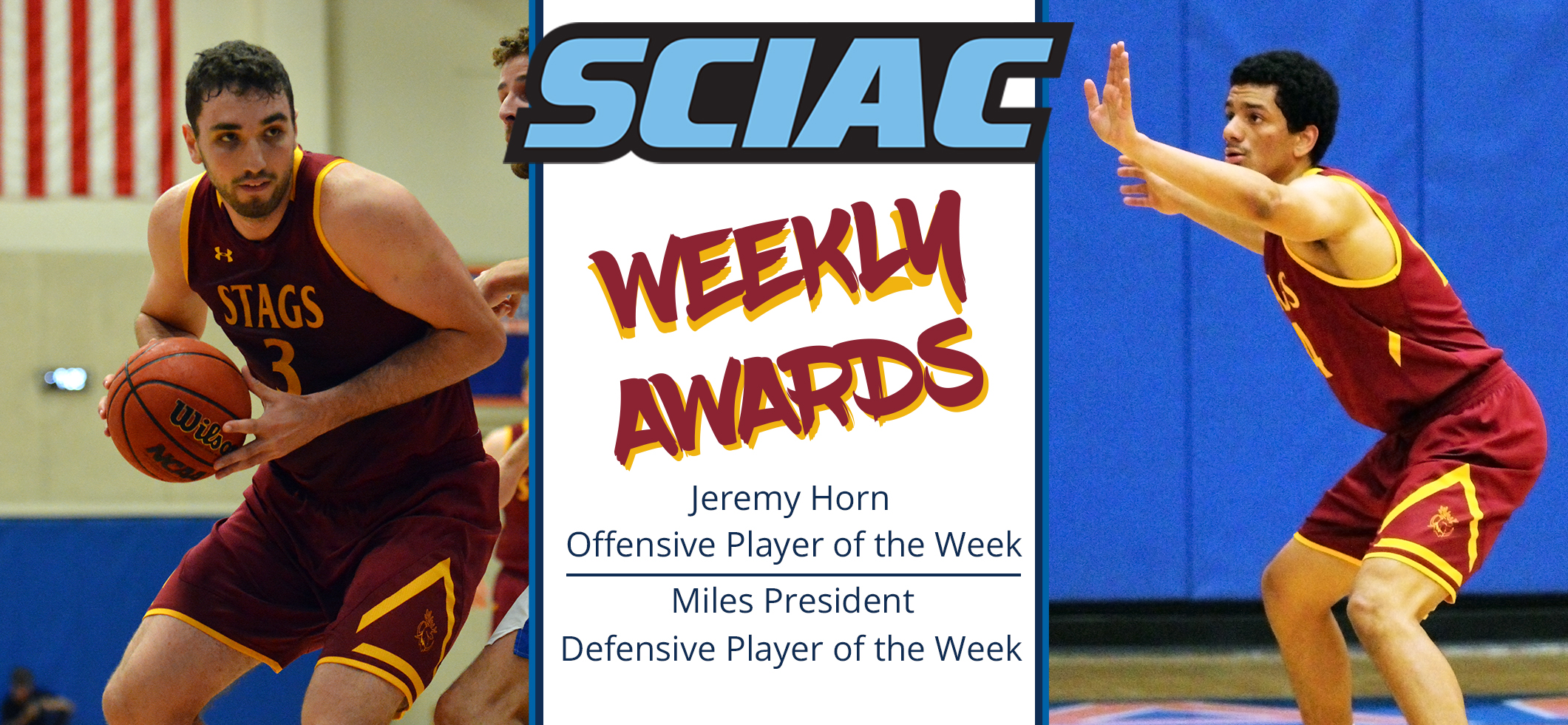 Jeremy Horn, Miles President Sweep SCIAC Weekly Honors for CMS Men's Basketball