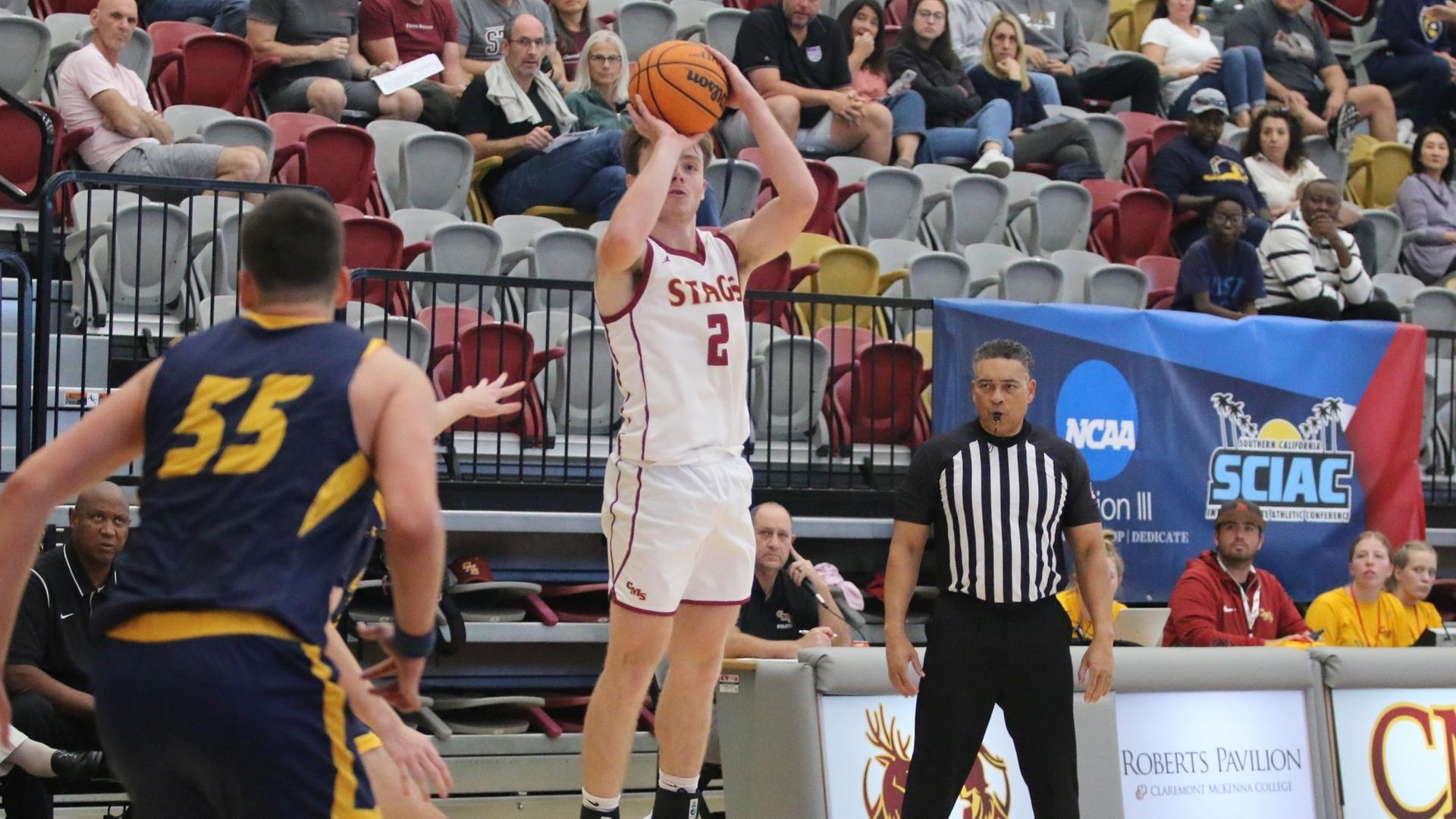 Josh Angle had 17 points for the Stags (photo by Ali McEachern)