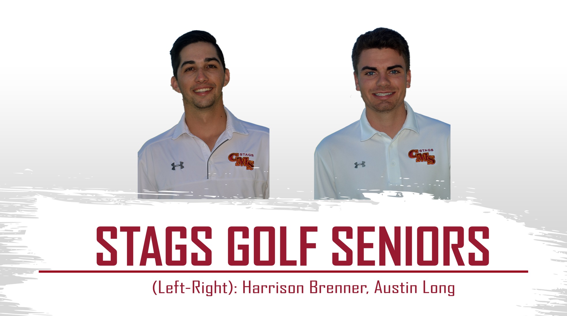 CMS Men's Golf seniors (Harrison Brenner, Austin Long)