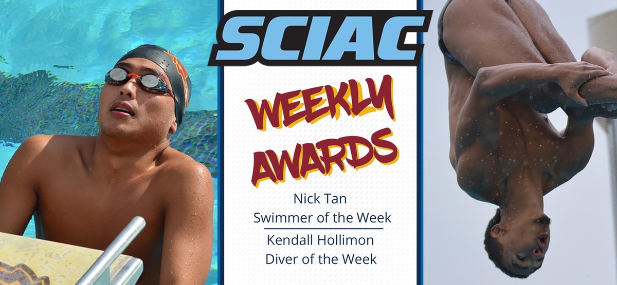 Nick Tan, Kendall Hollimon Sweep SCIAC Weekly Awards for CMS Men's Swimming and Diving