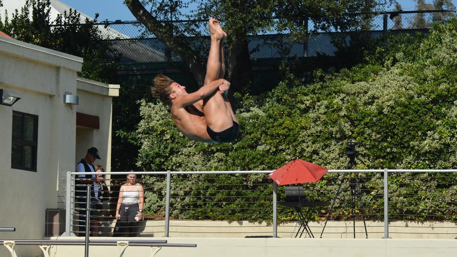 Cyrus Gaylord won the one-meter in his final tuneup before SCIACs