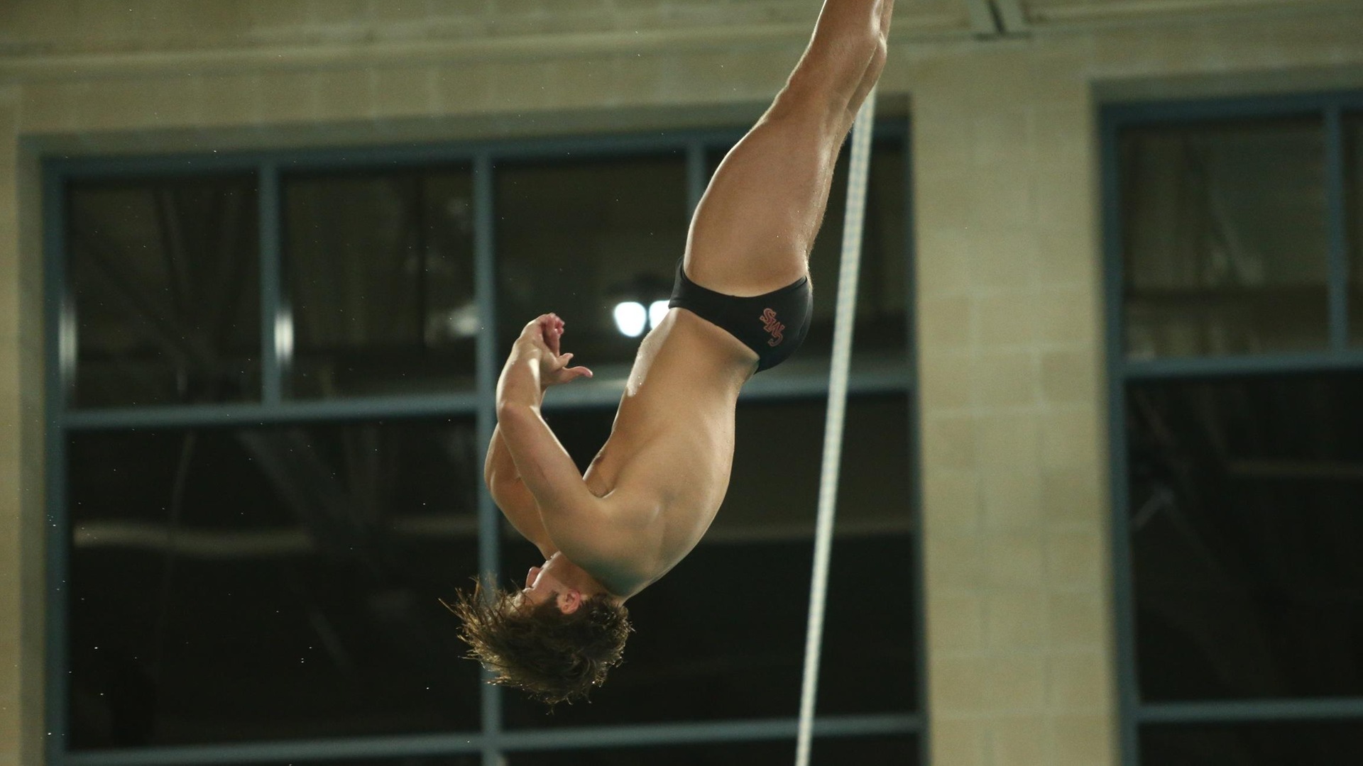 Cyrus Gaylord was fourth for CMS in the three-meter (photo courtesy TrinityU)