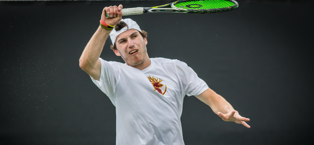 Junior Nikolai Parodi won at No. 1 singles and No. 1 doubles in CMS' 5-0 shutout of UT-Dallas in the second round of the NCAA team tournament Friday.