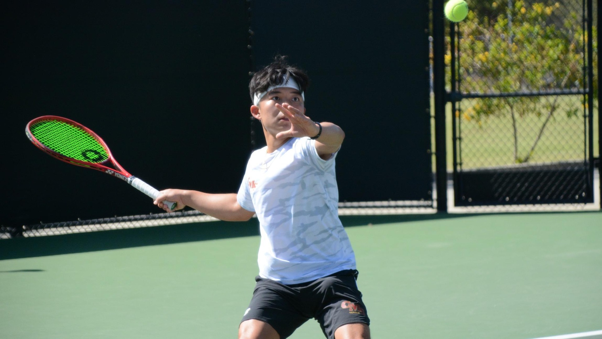 Michael Hao was 4-0 on the day with two singles and two doubles wins