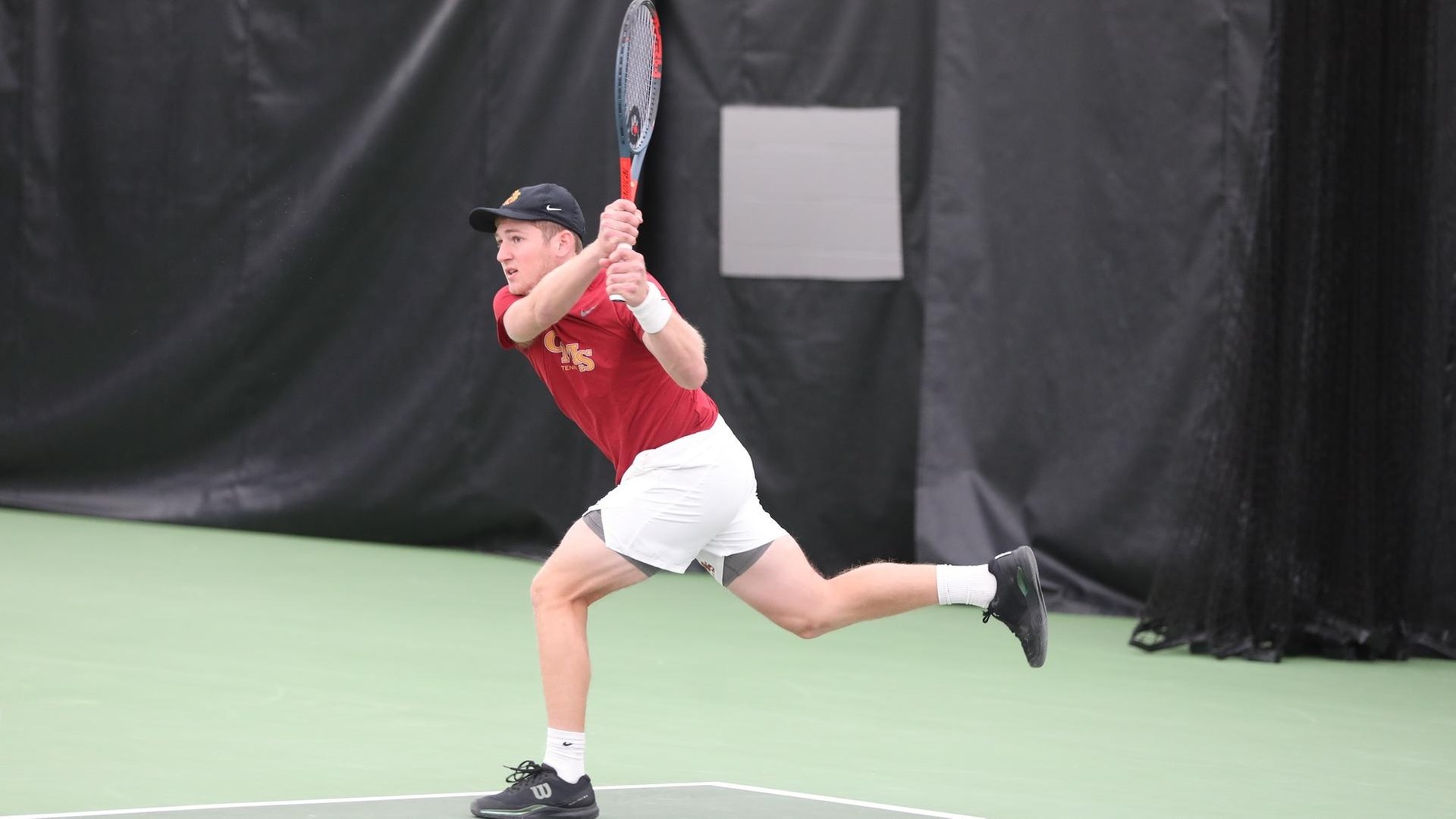 Matthew Robinson won in doubles, and had the clincher in singles