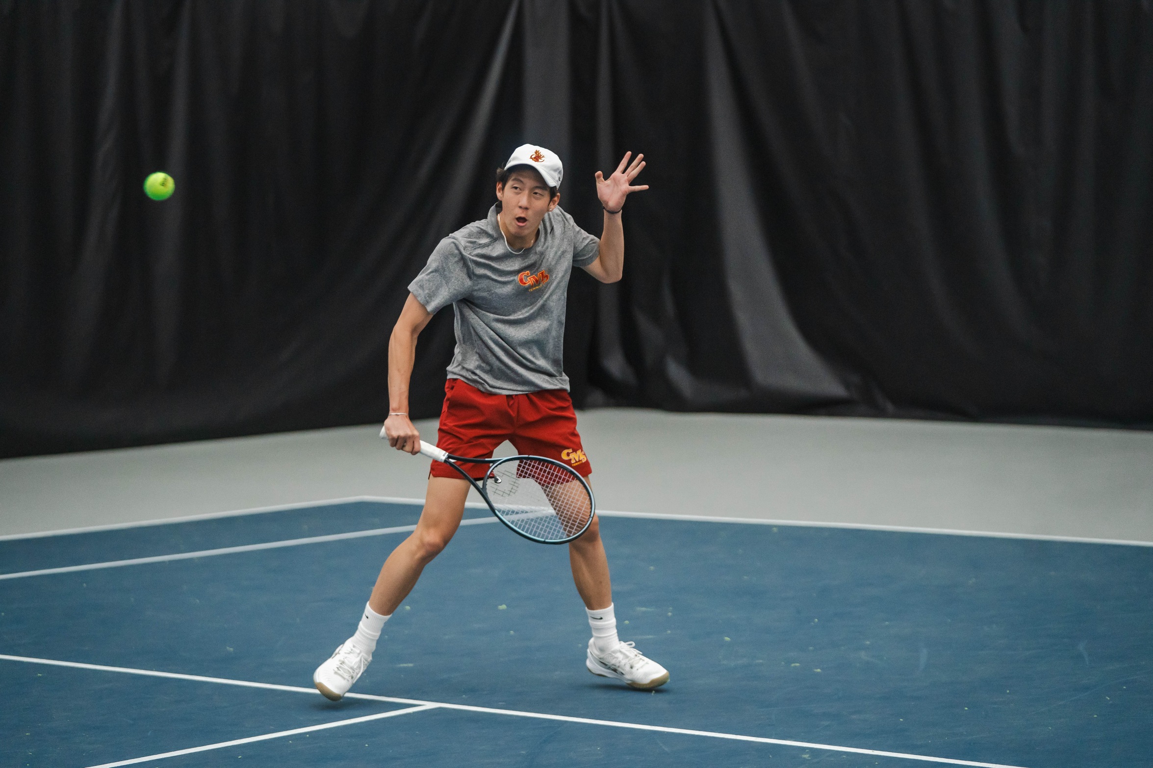 Josh Kim won at No. 3 doubles and was up a set at No. 6 singles against defending NCAA Champs Case Western on Sunday.