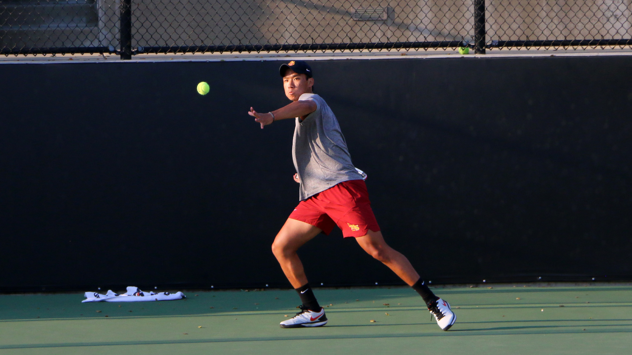 Warren Pham provided the clincher for CMS at No. 6 singles
