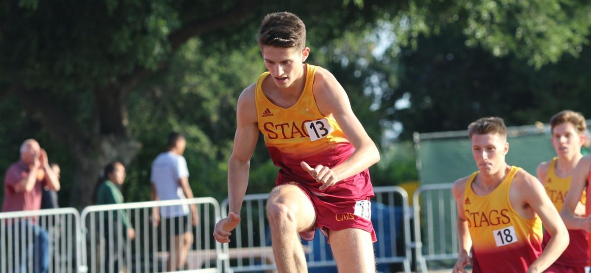 Evan Hassman moved into third in CMS history in the steeplechase