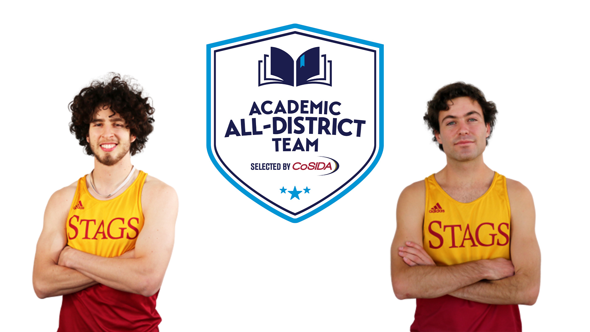 Jamie Cockburn (l) and Henry Pick (r) earned Academic All-District selections
