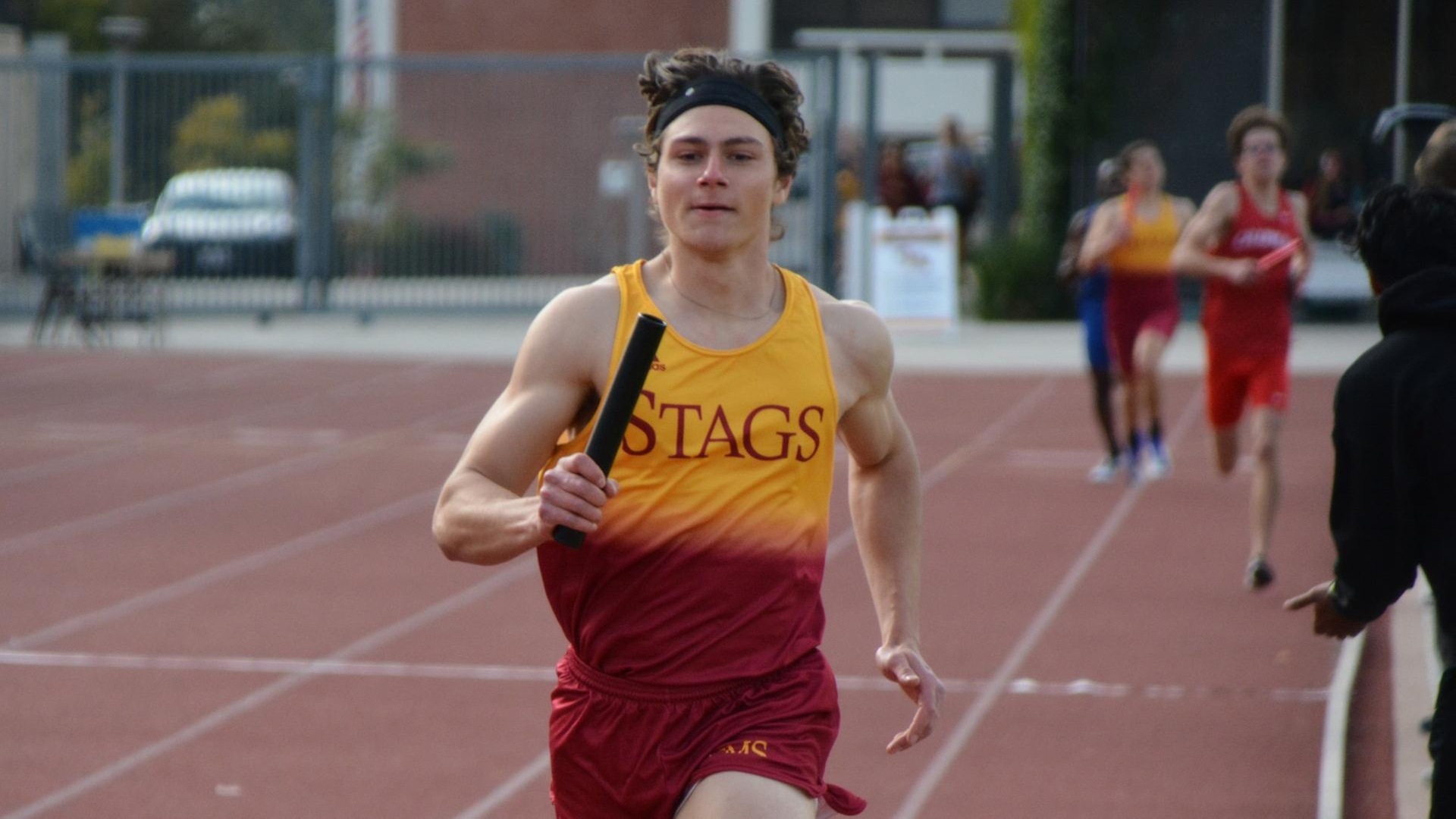 Christian Campbell won both sprints for the Stags