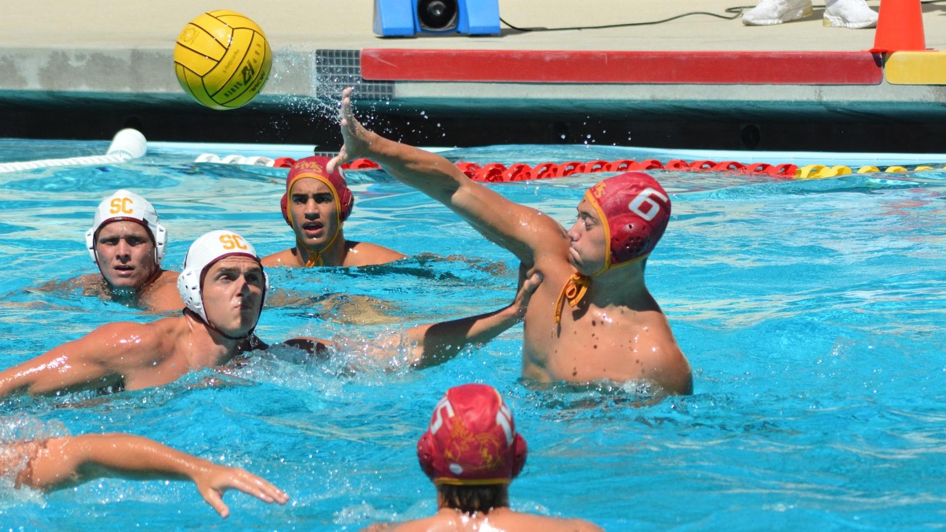 Kyle Ballack had one of the five goals for CMS against USC (photo by Tessa Guerra)