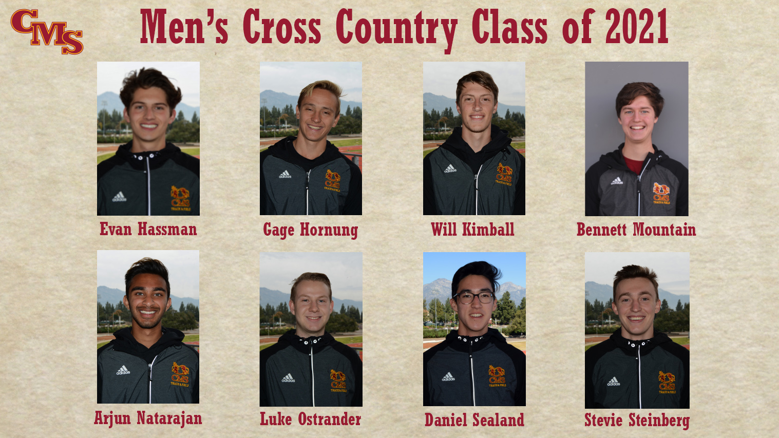 CMS Men's Cross Country Class of 2021 Head Shots