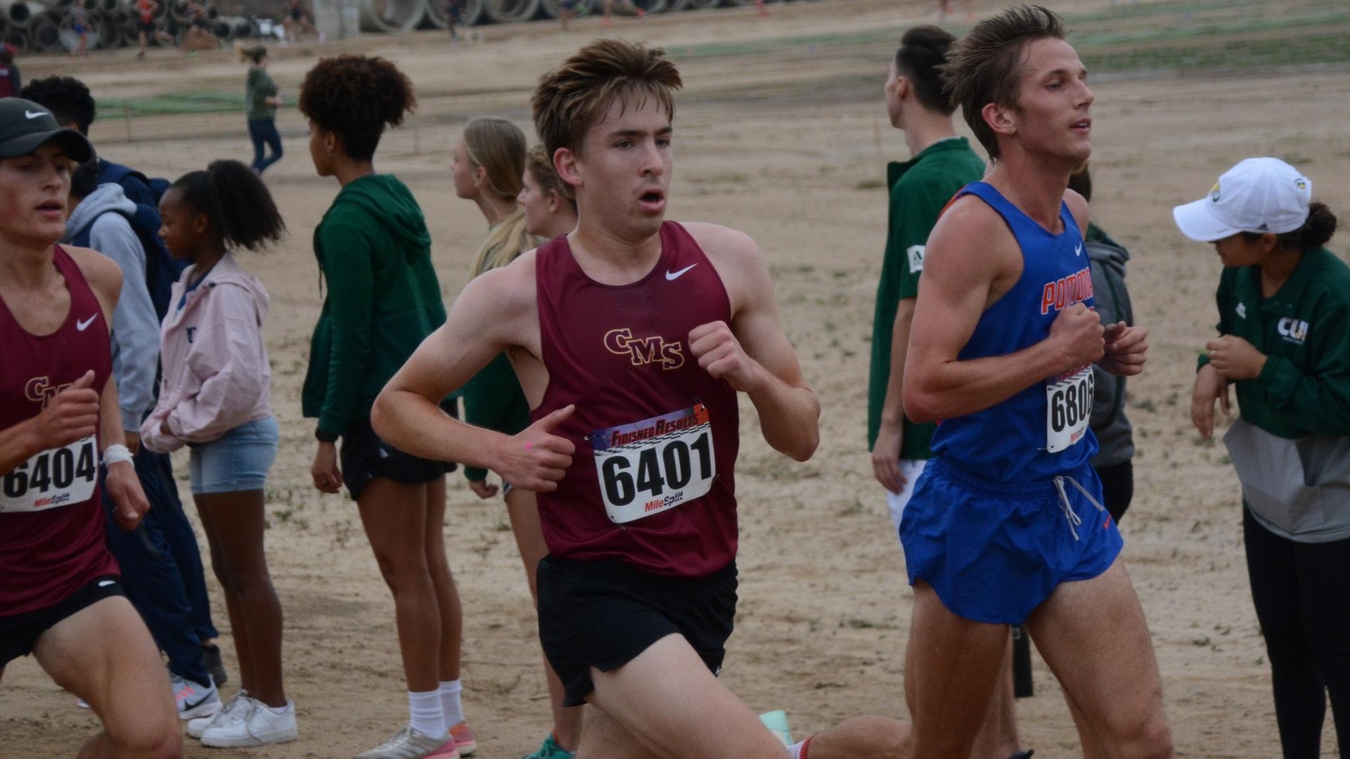 Charles Albach broke his PR by 42 seconds to move into the top 10 in CMS history