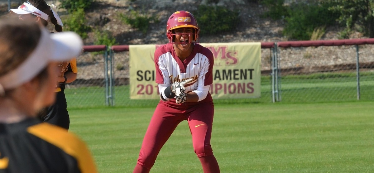 Ananya Koneti shows emotion after her tying double as the Athenas rallied to win Game 2, 4-3.